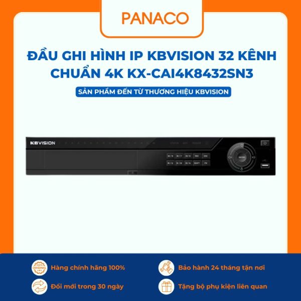 Đầu ghi Kbvision IP 32 kênh KX-CAi4K8432SN3