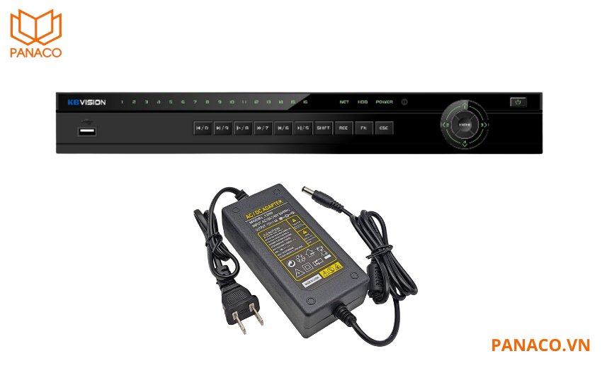Đầu ghi hình Kbvision sử dụng nguồn điện 12V DC
