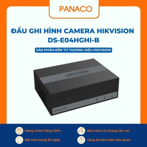 Đầu ghi Hikvision 4 kênh Analog DS-E04HGHI-B