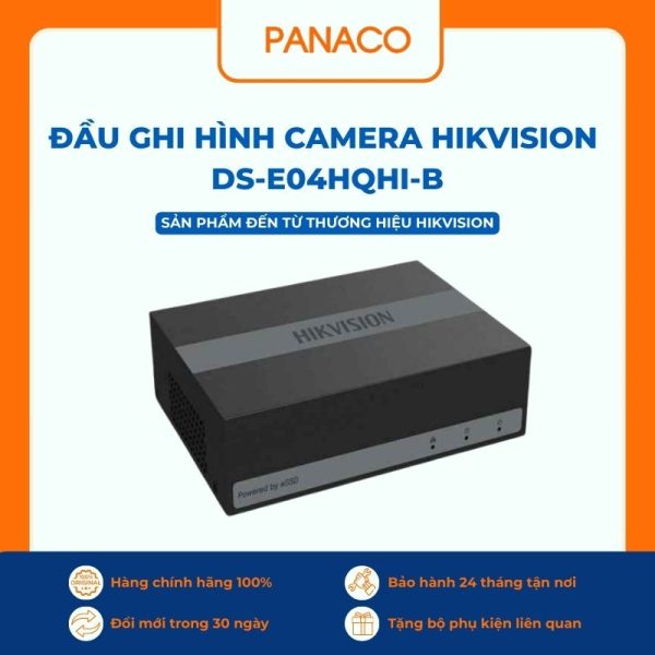 Đầu ghi hình Hikvision Analog 4 kênh DS-E04HQHI-B