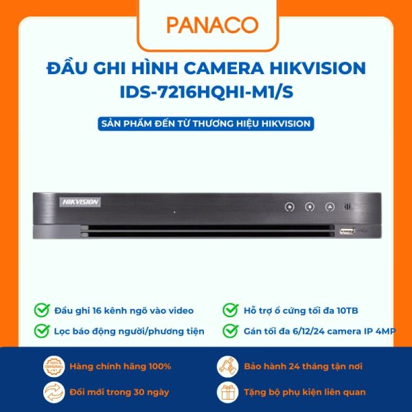Đầu ghi hình Hikvision 16 kênh iDS-7216HQHI-M1/S
