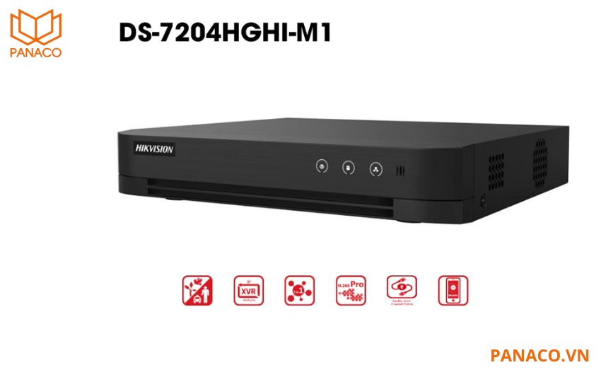 Đầu ghi hình hikvision 4 kênh Hybrid DS-7204HGHI-M1