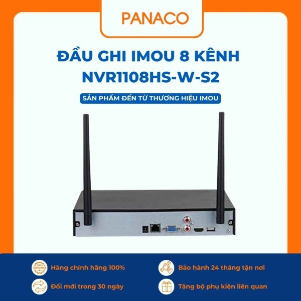 Đầu ghi Imou 8 kênh Wireless NVR1108HS-W-S2