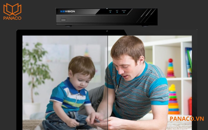 Đầu ghi  KX-C4K8104SN2 xuất hình ảnh với độ phân giải 4K qua cổng HDMI và VGA