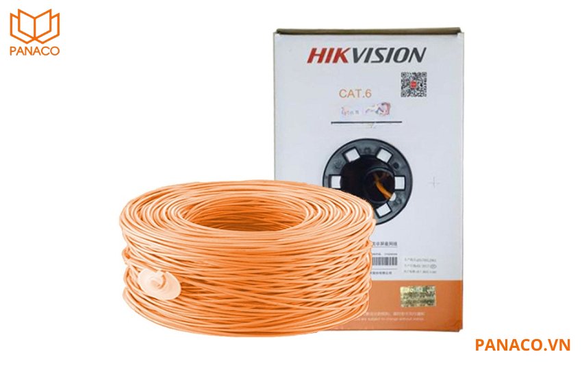 Dây cáp mạng hikvision CAT6 8 lõi đồng DS-1LN6-UU dài 305m