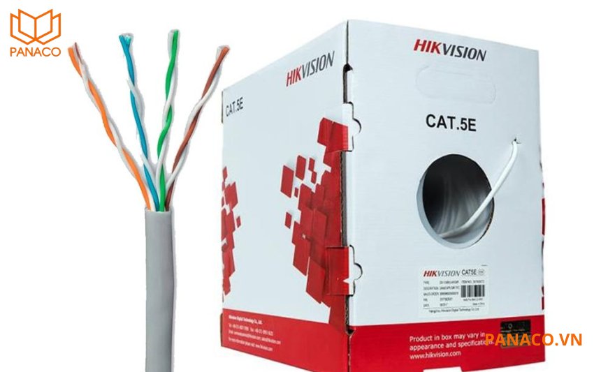 Dây cáp hikvision DS-1LN5E-S được thiết kế không có lõi nhựa chữ thập