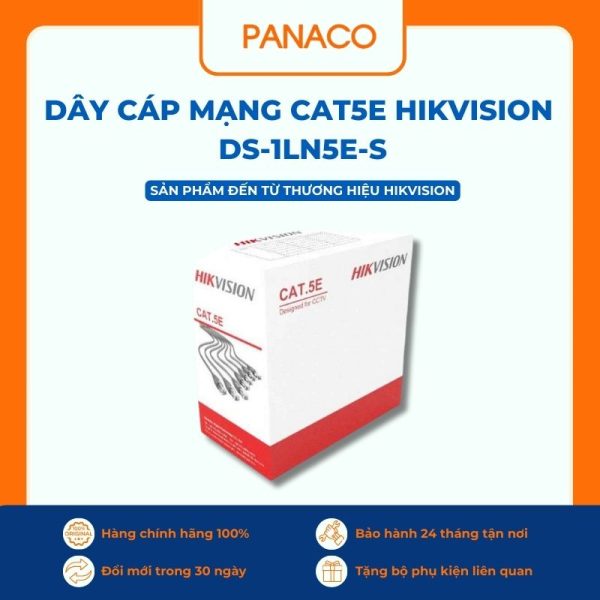 Dây cáp mạng Cat5e Hikvision DS-1LN5E-S