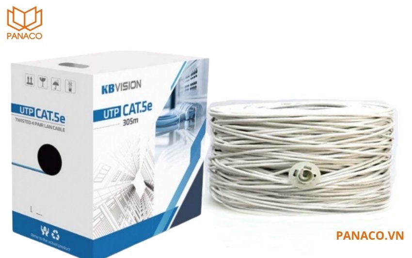 Dây cáp mạng UTP CAT5E Kbvision C5E1 đóng gói theo cuộn 305 mét