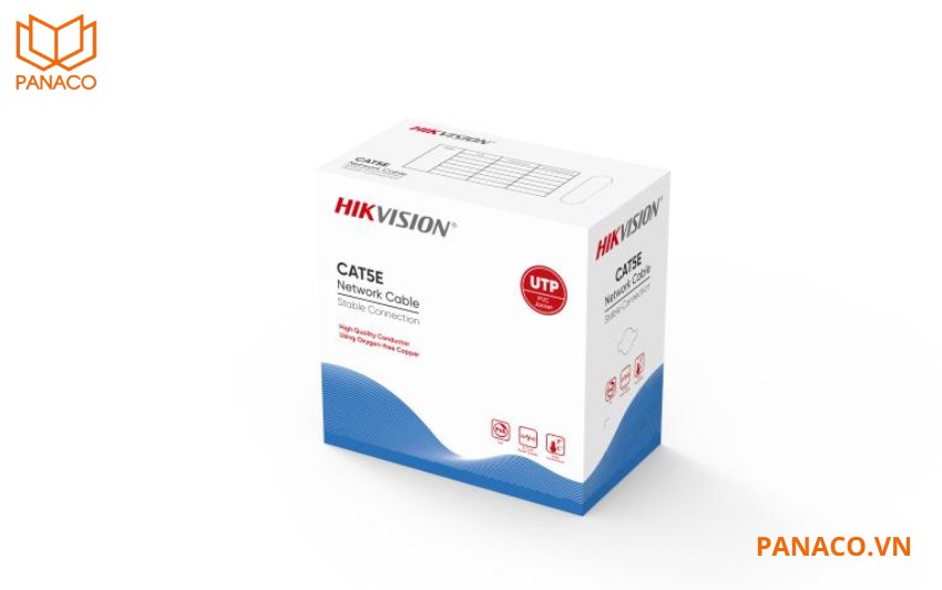 Dây cáp mạng hikvision CAT5E 8 lõi đồng DS-1LN5E-E/E