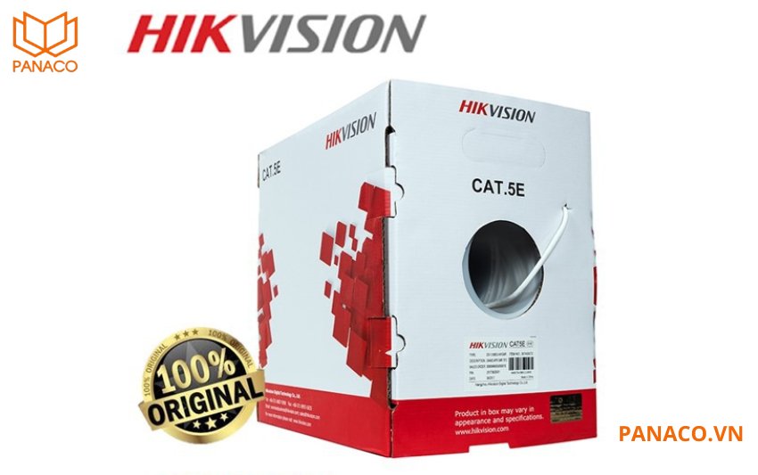 Dây cáp mạng hikvision CAT5E 8 lõi đồng DS-1LN5E-S