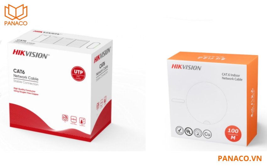 Dây cáp mạng hikvision CAT6 8 lõi đồng DS-1LN6-UU
