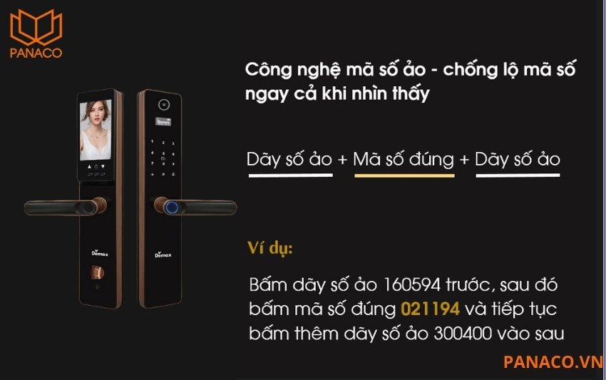 Demax EL-C626 còn được trang bị chức năng mở khóa bằng mật mã