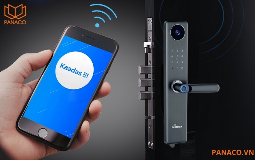 Chỉ cần kết nối khóa với mạng Internet, người dùng có thể quản lý và điều khiển khóa cửa Demax EL- C66 ngay trên điện thoại dù ở bất kỳ đâu