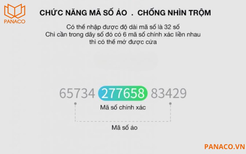  Demax EL268 hỗ trợ mở cửa bằng mật mã với khả năng lưu trữ đến 250 nhóm mật mã khác nhau