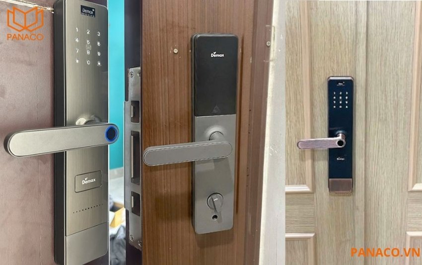 Khóa Demax EL628 có 3 màu hoàn thiện: Nâu coffee (EL628 CB); xám cước (EL628 SG); đồng đỏ (EL628 AC)