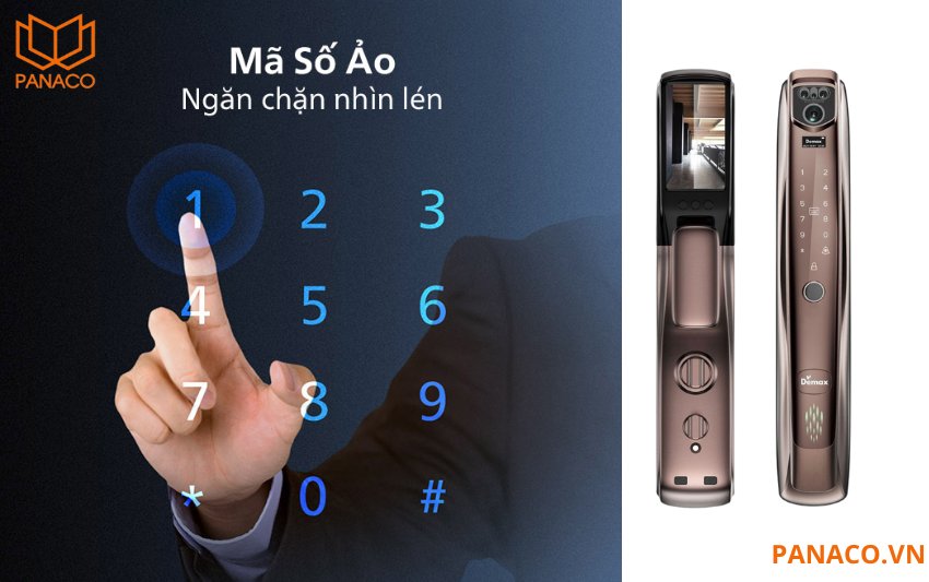Demax SL920 PB hỗ trợ mở khóa bằng mật mã ảo