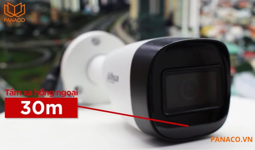 Đèn hồng ngoại tích hợp với tầm xa lên tới 30m