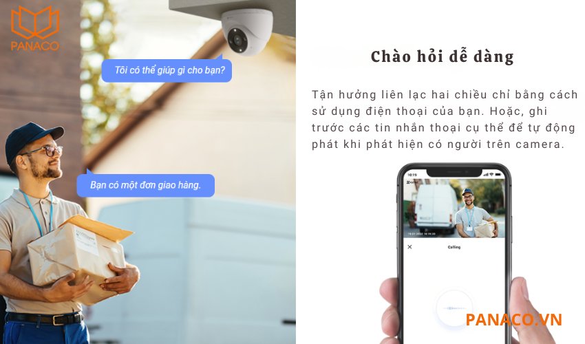 Ezviz H4 2K là camera ghi âm đàm thoại