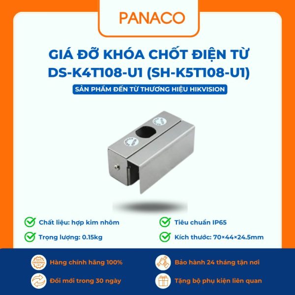 Giá đỡ cho khóa chốt điện từ HIKVISION DS-K4T108-U1 (SH-K5T108-U1)