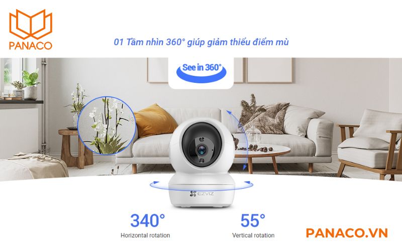 Góc xoay của camera H6C