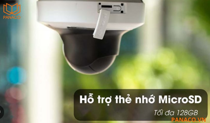 Hikvision DS-2CD2F42FWD-IWS có khe cắm thẻ nhớ 128GB