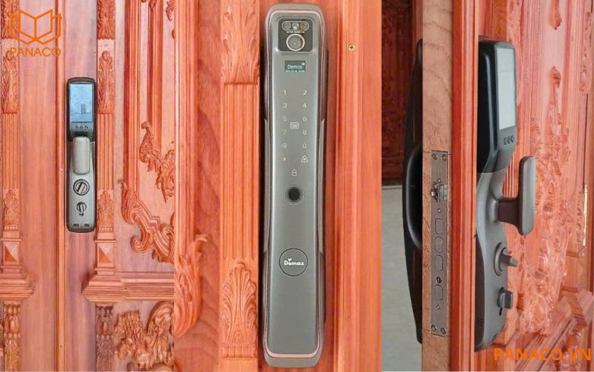 Panaco lắp đặt khóa cửa Demax SL918 PB cho khách hàng