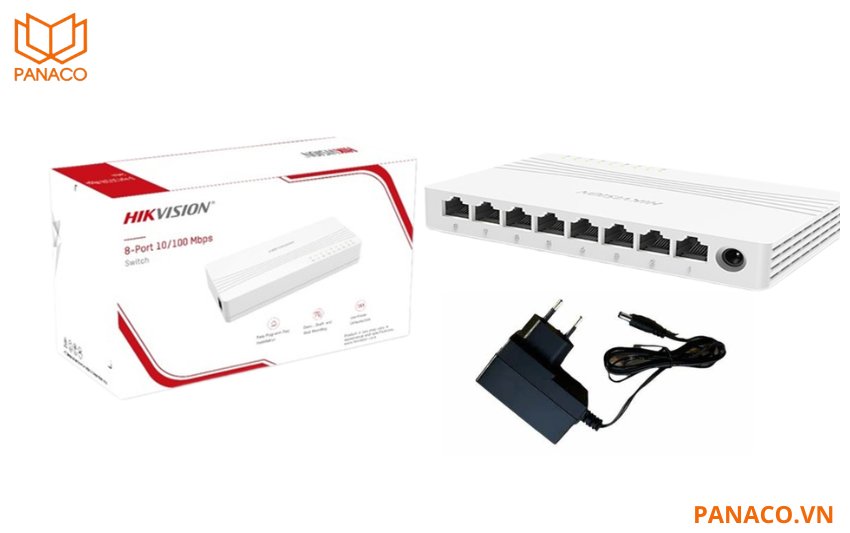 Hộp chính hãng switch mạng hikvision Gigabit 8 cổng 1000Mbps DS-3E0508D-E