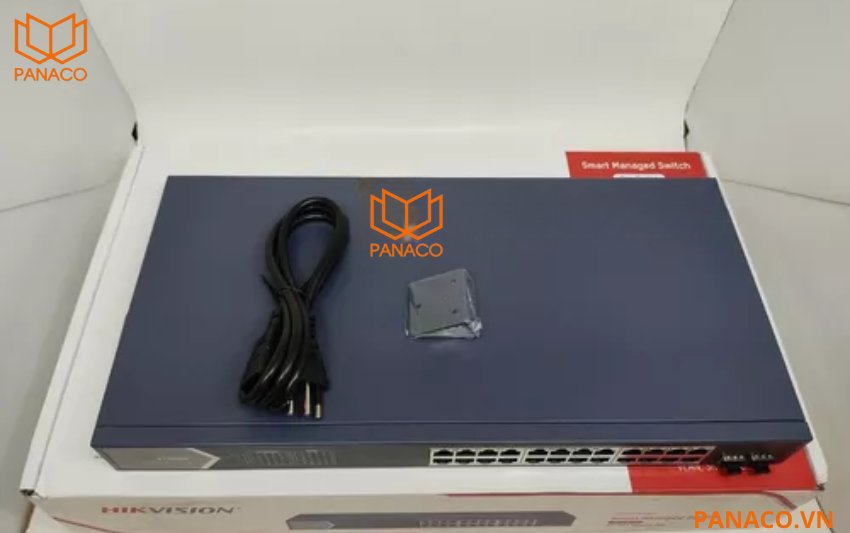 Hộp nguyên seal switch POE hikvision 24 cổng Gigabit 1000Mbps DS-3E1526P-SI