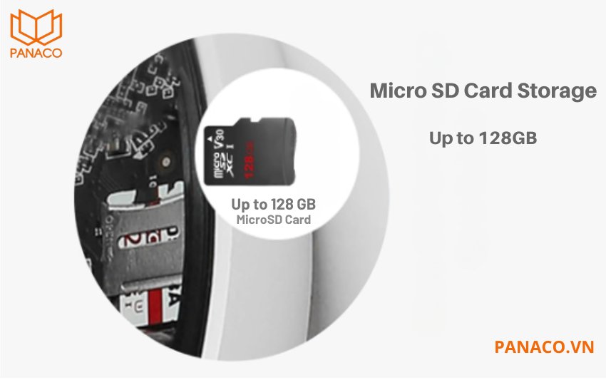 KX-D2007PN được tích hợp khe cắm thẻ nhớ 128GB