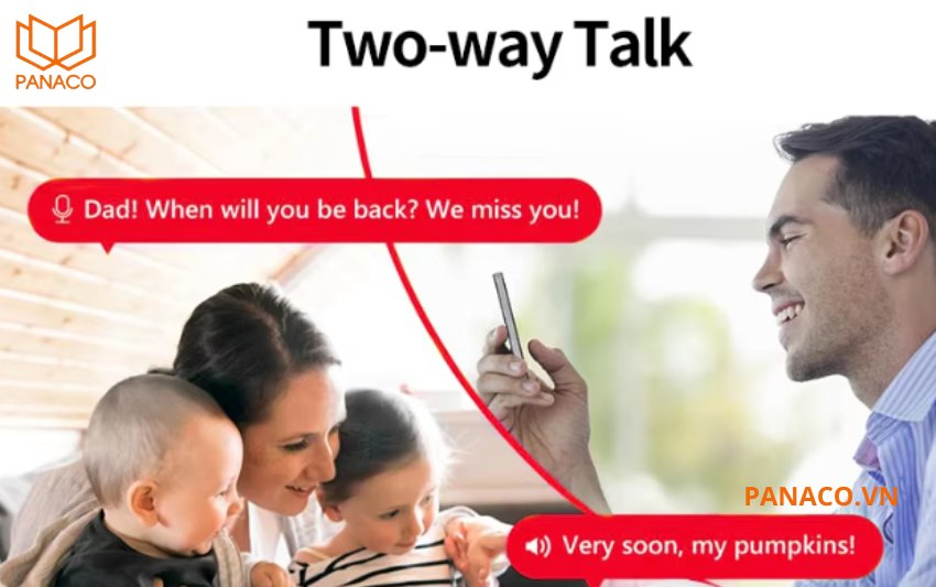 Camera đàm thoại 2 chiều Kbvision tích hợp khả năng thu âm và phát âm hai chiều với mic và loa ngoài