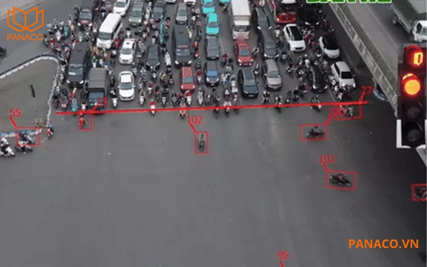 KX-E4008ITN phát hiện đi ngược chiều, sai làn, vượt đèn đỏ