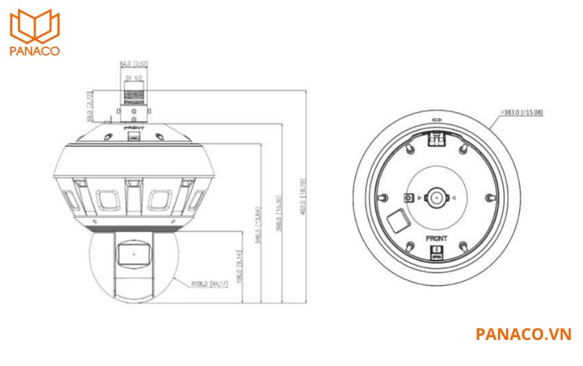 KX-F16440MSPN được trang bị hệ thống 7 bóng LED hồng ngoại mạnh mẽ