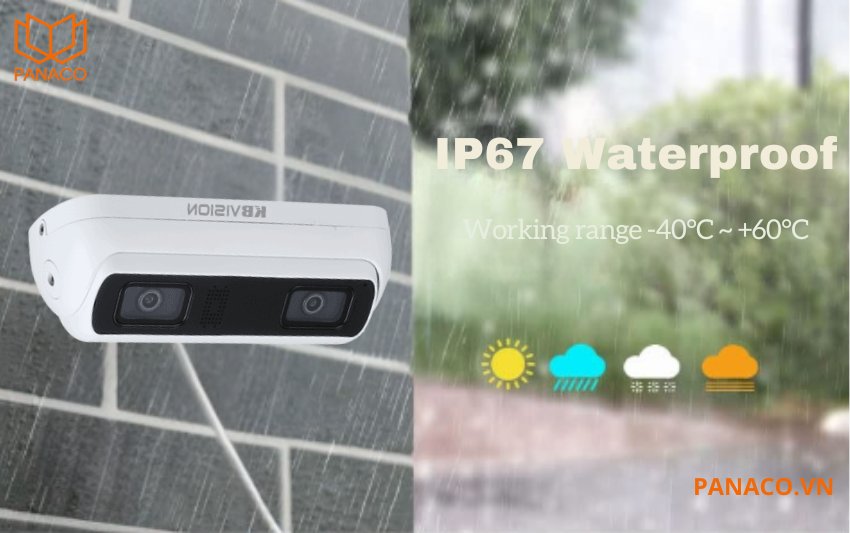 KX-FAi4014SN đạt chuẩn chống bụi nước IP67