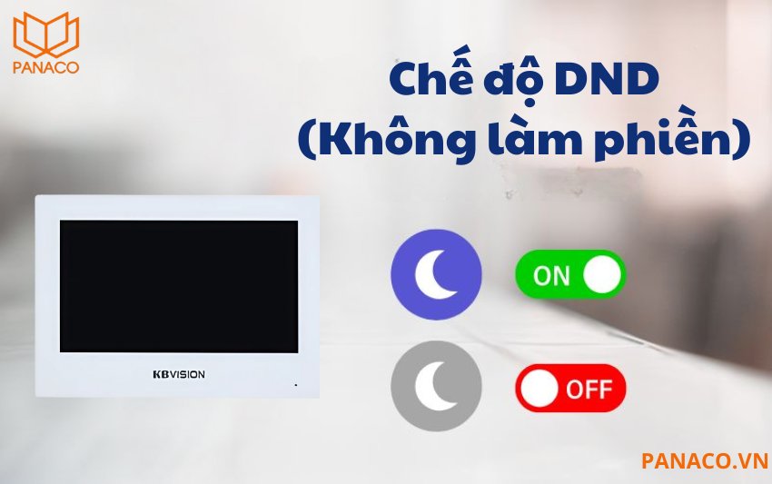 KX-VDP02HWN tích hợp chế độ DND (Không làm phiền)