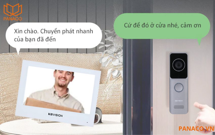 Tính năng đàm thoại hai chiều của màn hình wifi KX-VDP02HWN