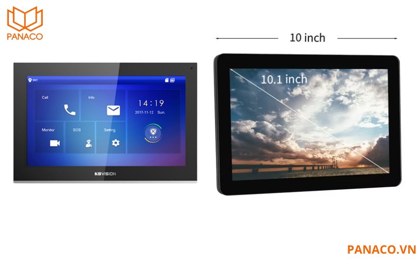Màn hình cảm ứng màu TFT LCD 10 inch, độ phân giải 1024×600