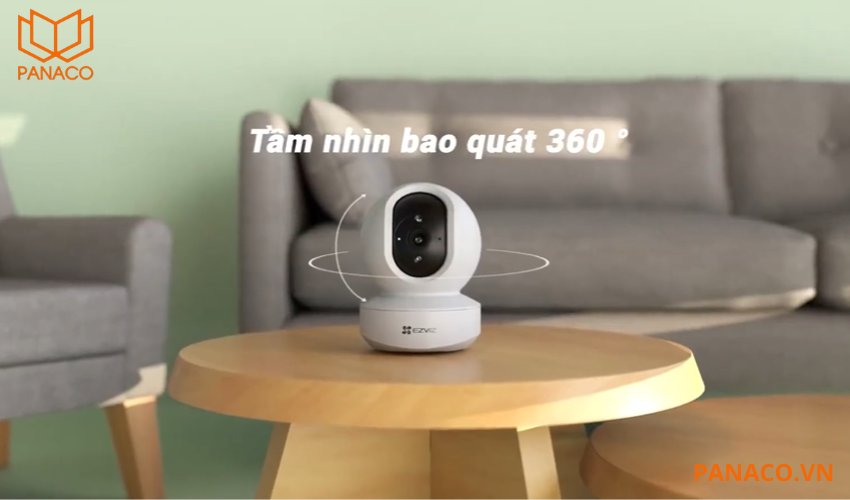 Khả năng tuần tra tự động nhờ góc xoay 360 độ trên camera ezviz