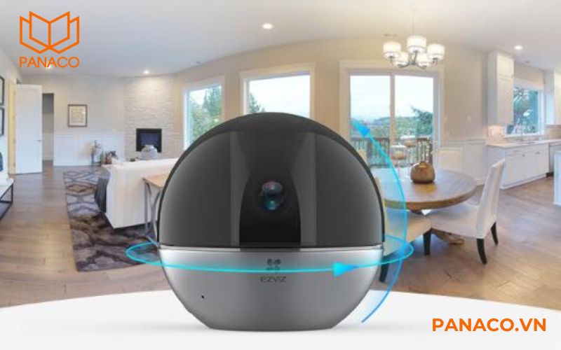 Khả năng xoay 360 độ của camera wifi không dây EZVIZ C6W