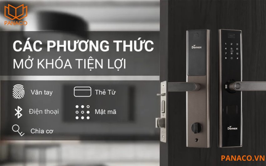 Các phương thức mở khóa của Demax EL638 APP Wifi