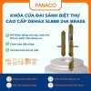 Khóa cửa đại sảnh biệt thự cao cấp Demax SL888 24K BRASS