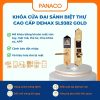 Khóa cửa đại sảnh biệt thự cao cấp Demax SL9382 GOLD