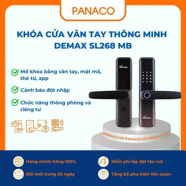 Khóa cửa điện tử Demax SL268 MB