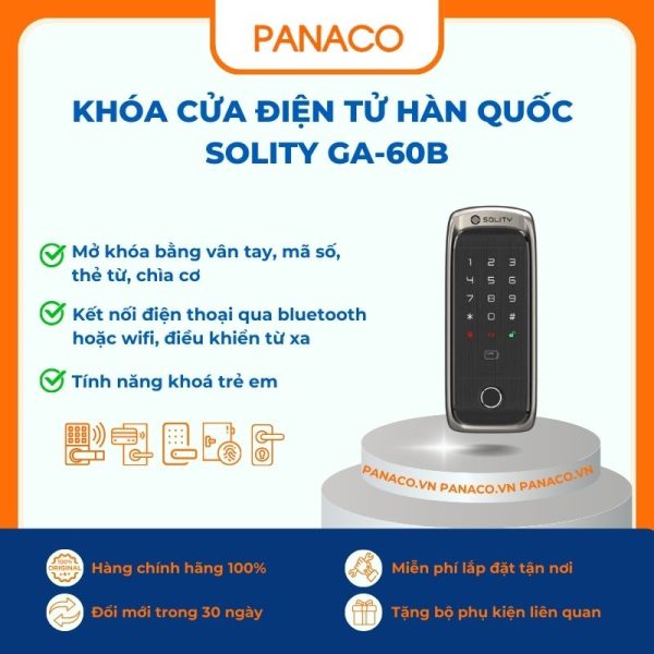 Khóa cửa điện tử Hàn Quốc Solity GA-60B