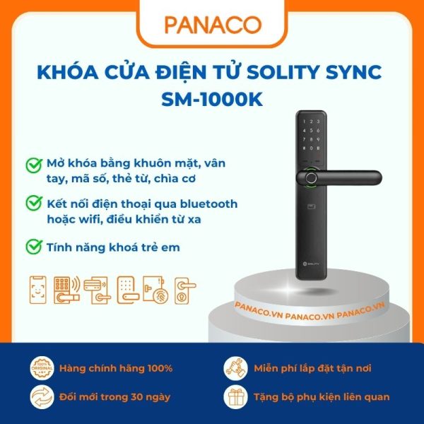 Khóa cửa điện tử Solity SYNC SM-1000K