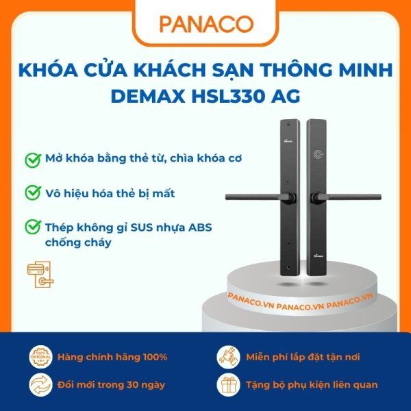 Khóa cửa khách sạn thông minh Demax HSL330 AG