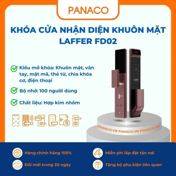 Khóa cửa nhận diện khuôn mặt Laffer FD02