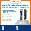 Khóa cửa nhân diện khuôn mặt cao cấp Demax SL966 CNC BROWN