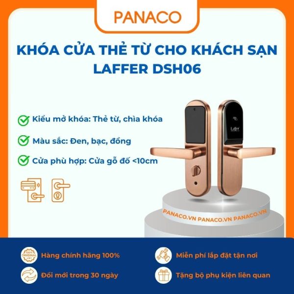 Khóa cửa thẻ từ cho khách sạn Laffer DSH06
