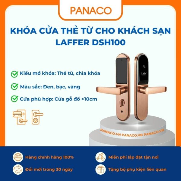 Khóa cửa thẻ từ cho khách sạn Laffer DSH100