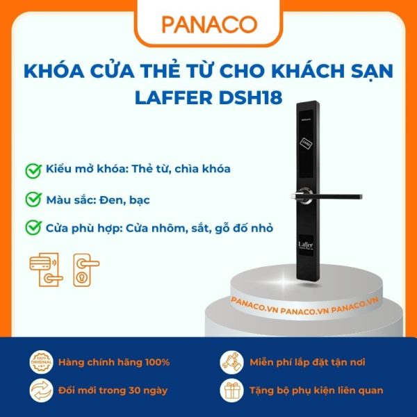 Khóa cửa thẻ từ cho khách sạn Laffer DSH18